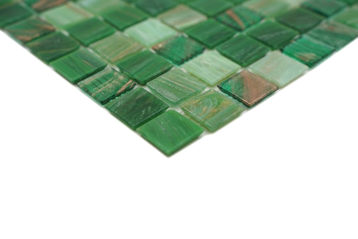 Green Sea Moss Mosaic Tile 305x305mm - Luxury Tiles UK