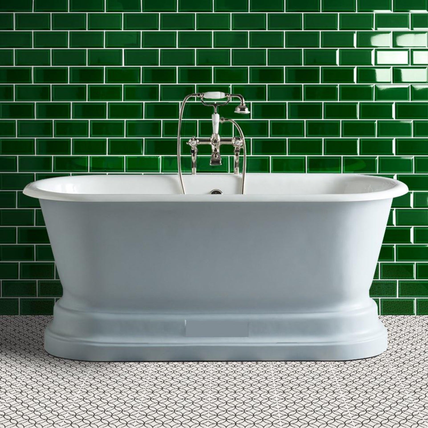 victorian green metro gloss tiles