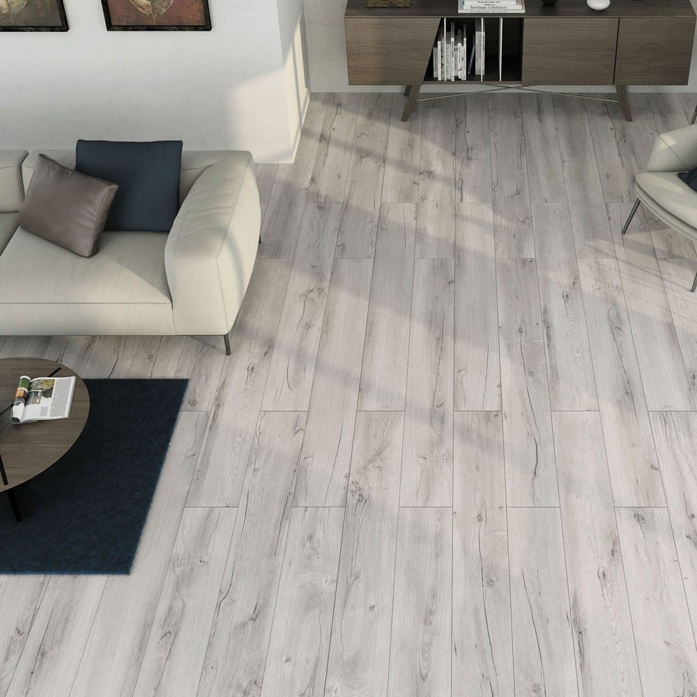 Gaia Grey Anti-Slip Wood Effect Tiles 900x150 Tiles - Luxury Tiles UK