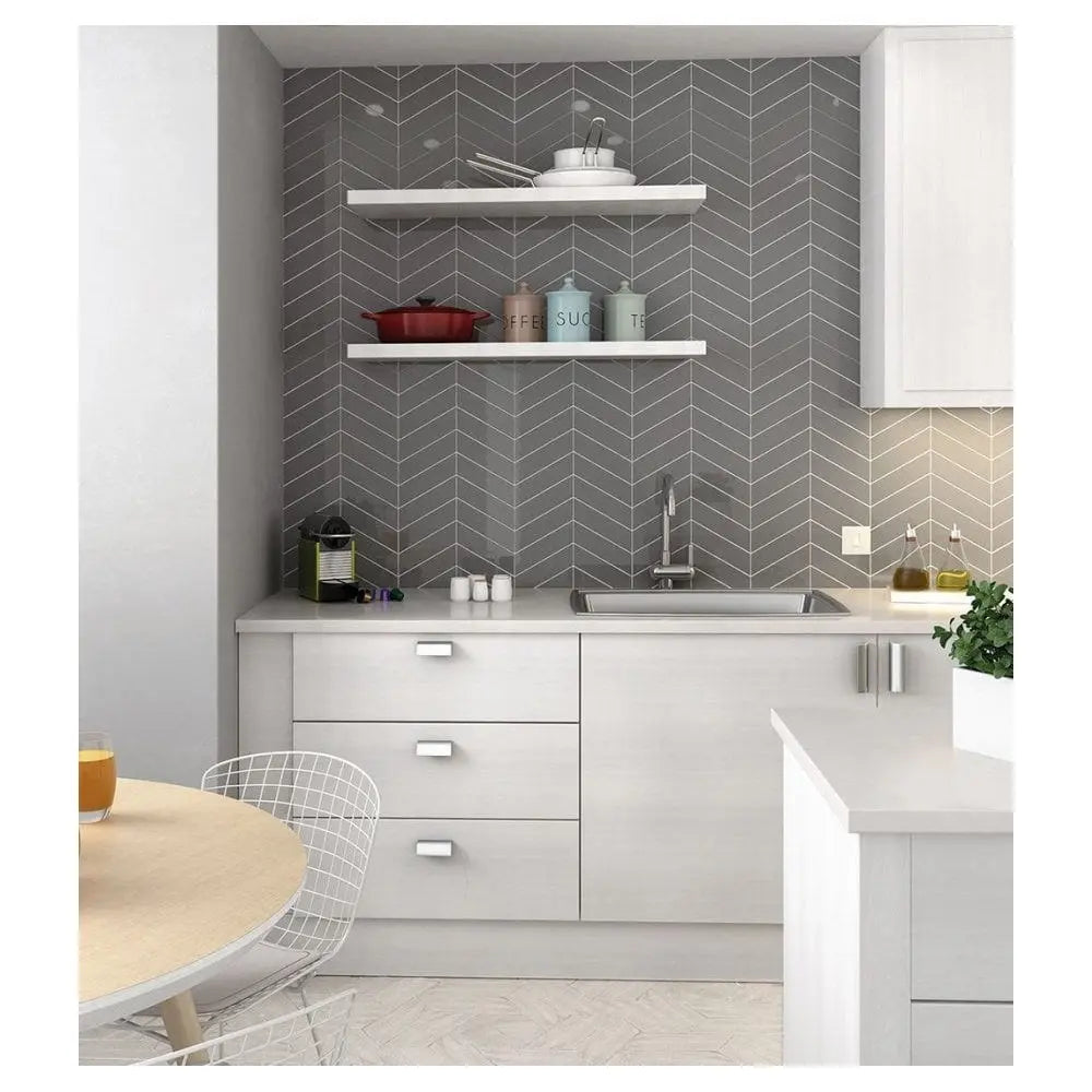 Chevron Grey decor tile Luxury Tiles