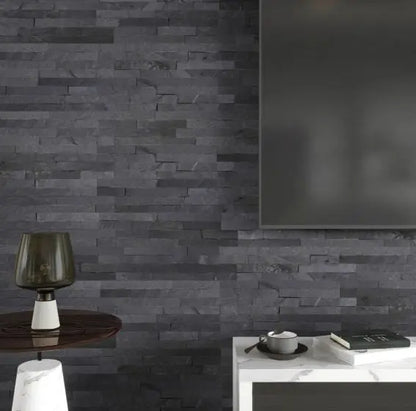 Split Face Grey Natural Slate Tiles 100x360mm