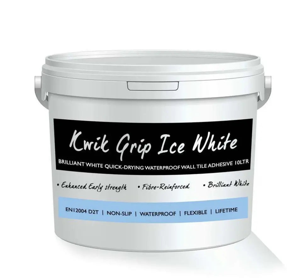 Kwik Grip Ice White Wall Tile Adhesive 15kg Luxury Tiles