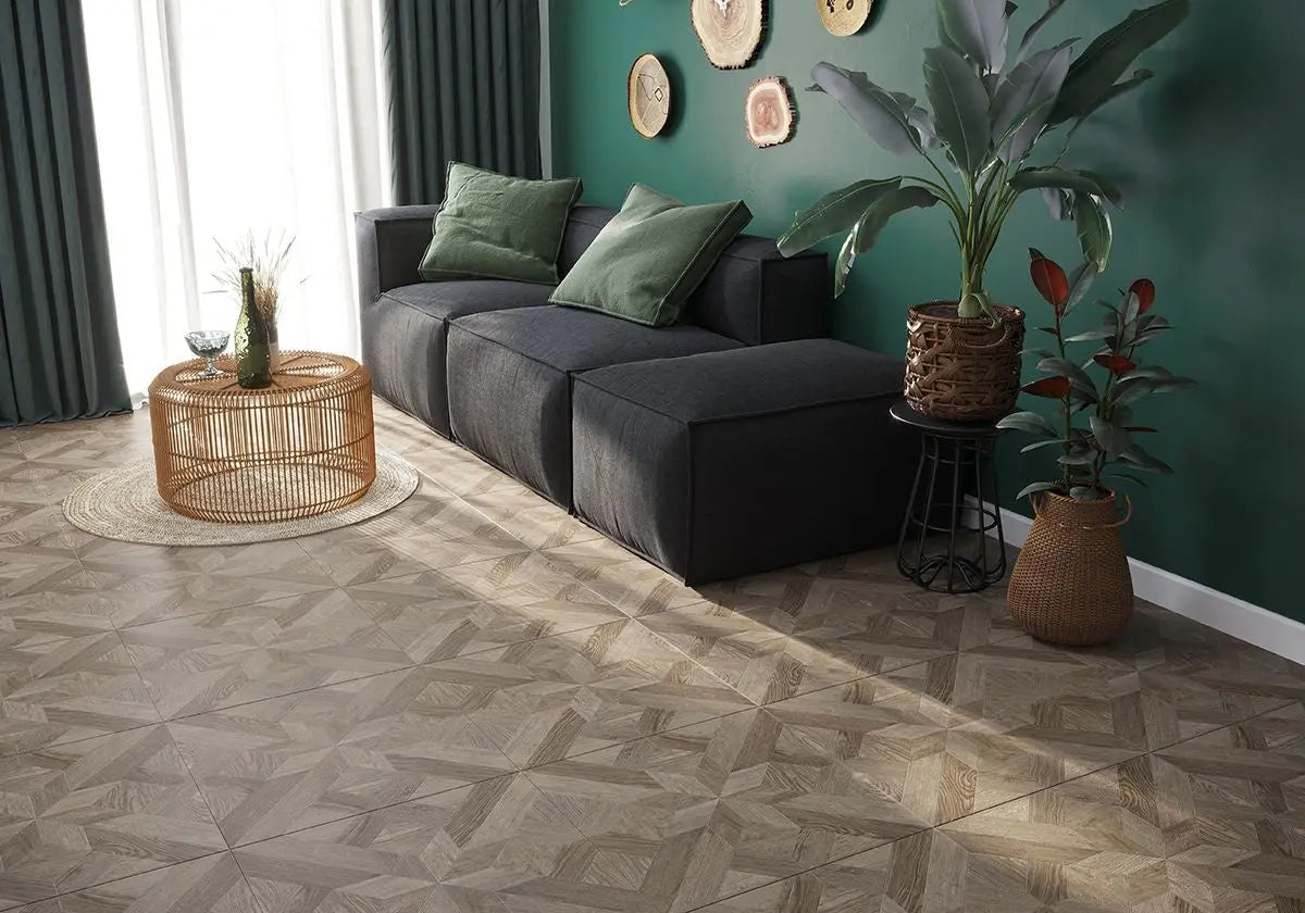 Parque Tiles Hampton Parquet Deep Natural Wood Effect 600 x 600mmTile