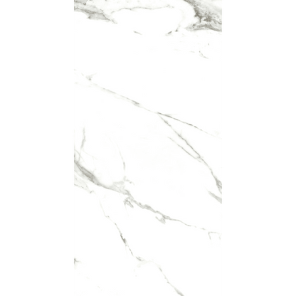 Belgravia Polished Statuario Marble Effect Tiles Floor &amp; Wall 120x60cm