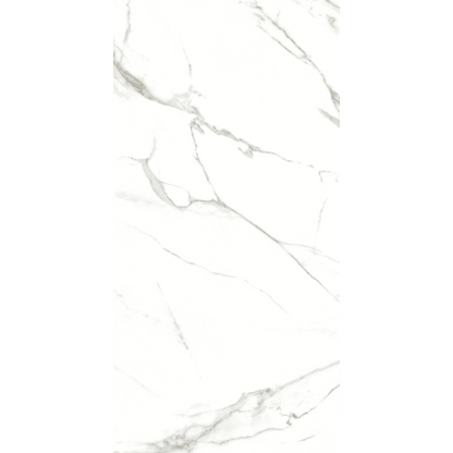 Belgravia Polished Statuario Marble Effect Tiles Floor &amp; Wall 120x60cm