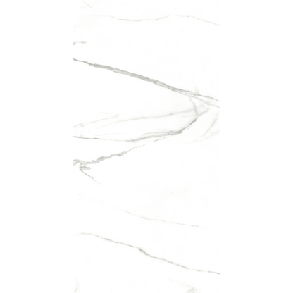 Belgravia Polished Statuario Marble Effect Tiles Floor &amp; Wall 600x600mm