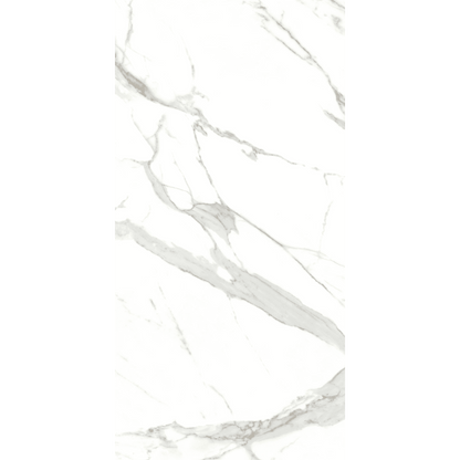 Belgravia Polished Statuario Marble Effect Tiles Floor &amp; Wall 120x60cm