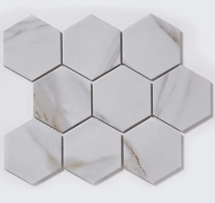 Hex Marble Mosaic Tile Luxury Tiles