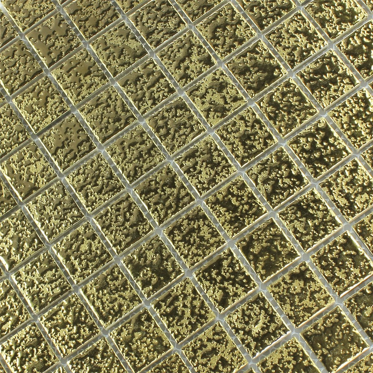 Mosaic Ritz Gold Ceramic Wall Tile 330x302mm