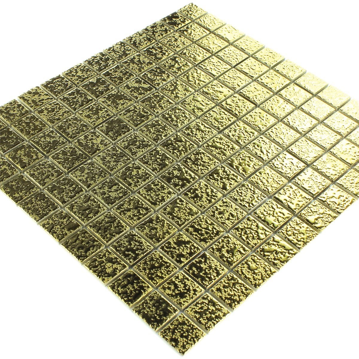 Mosaic Ritz Gold Ceramic Wall Tile 330x302mm