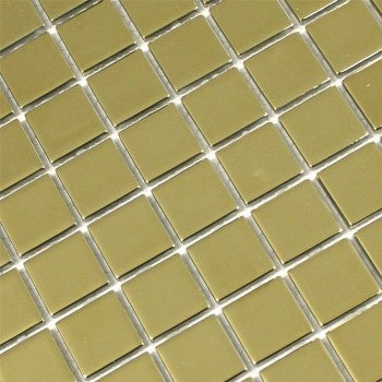 Gemma Gold Glass Mosaic Tile 33x31cm