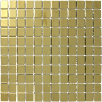 Gemma Gold Glass Mosaic Tile 33x31cm