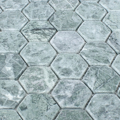 Grey Marble Hexagon Mosaic Tile Luxury Tiles