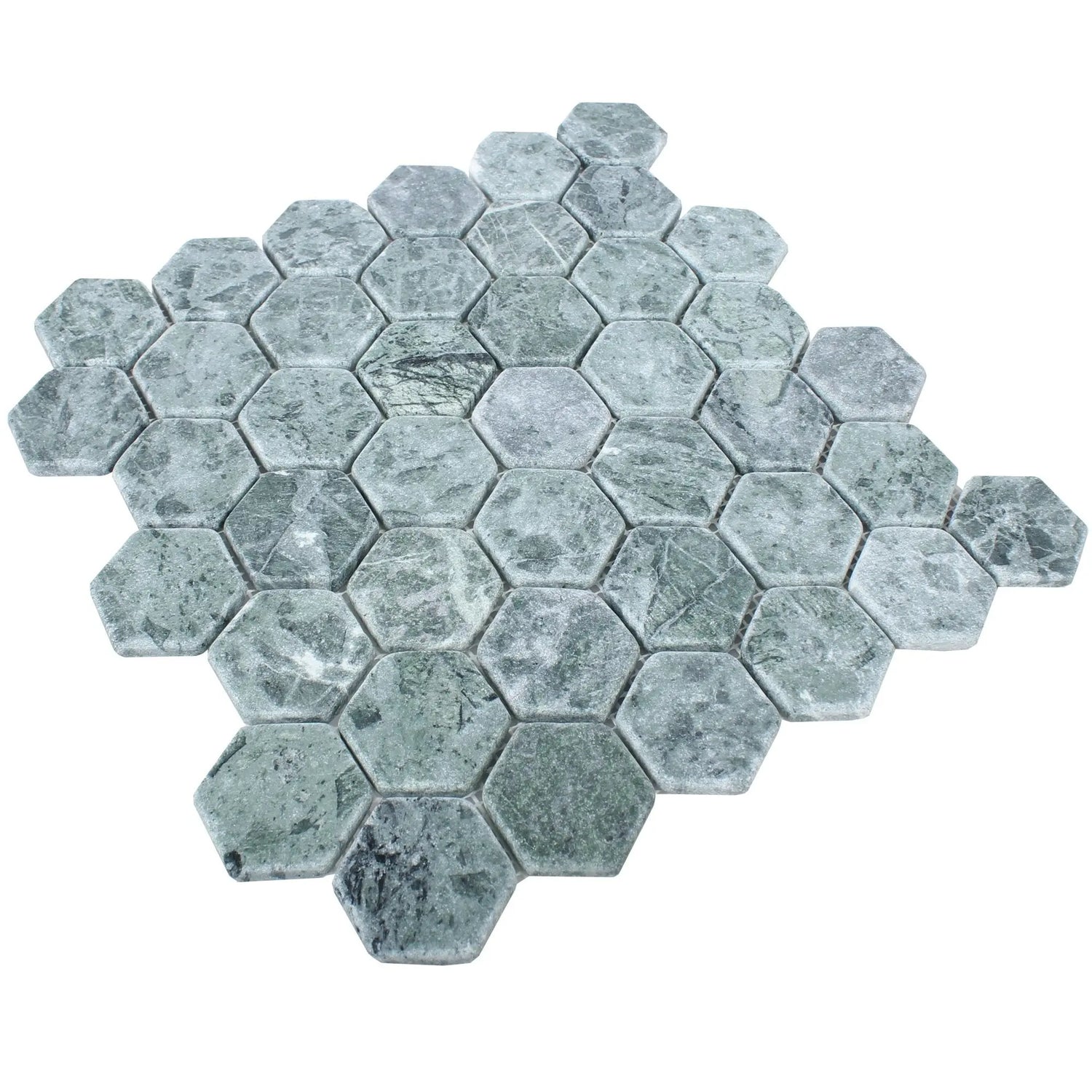 Grey Marble Hexagon Mosaic Tile Luxury Tiles