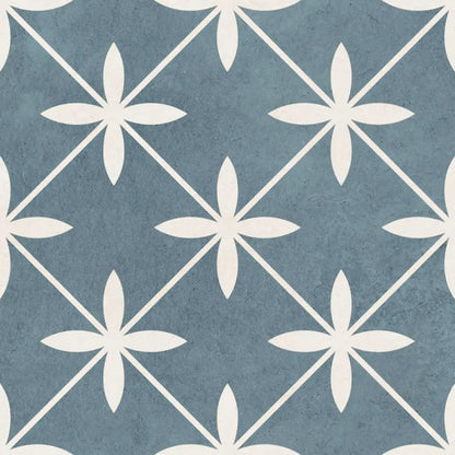 Wicker Marine Blue 33x33cm British Ceramic Tiles