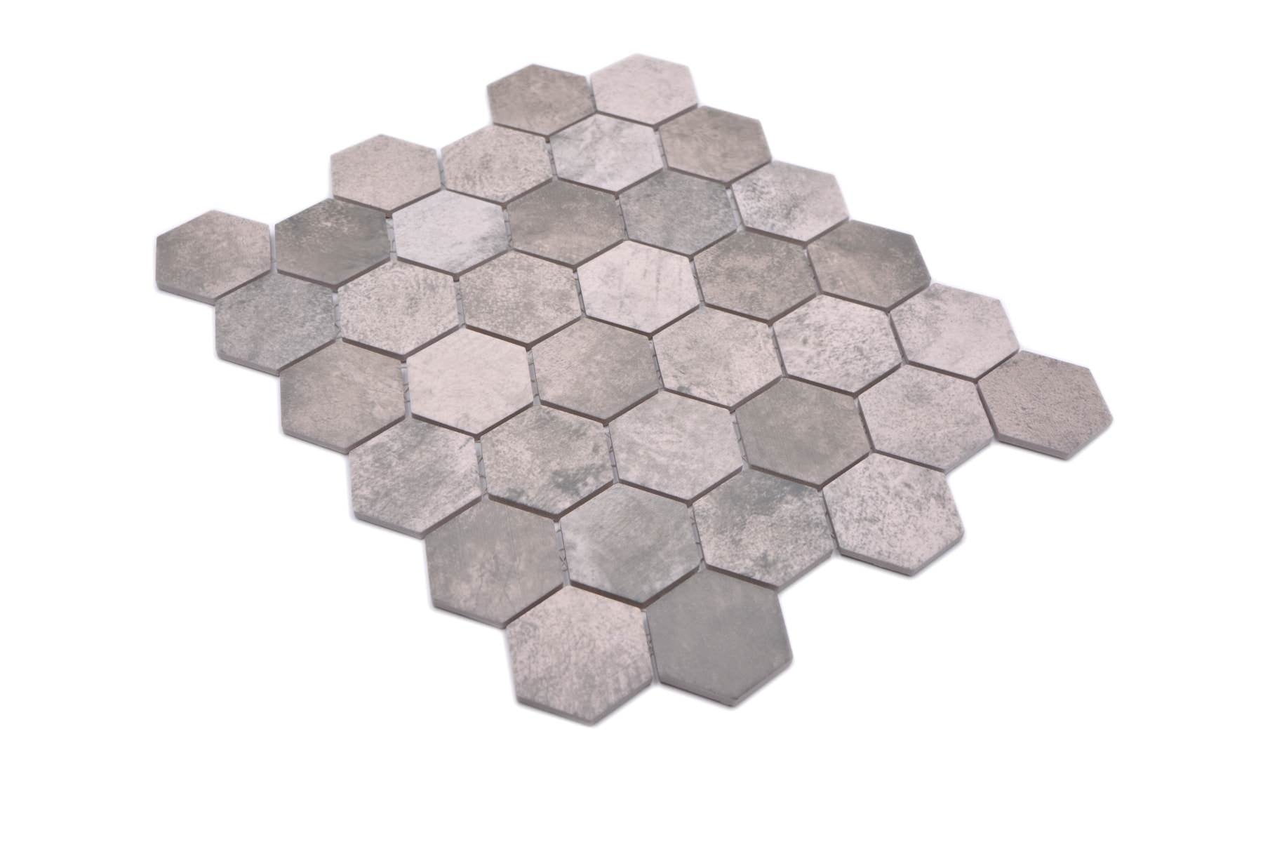 Hexagon Stone Effect Mosaic Tile - Luxury Tiles UK