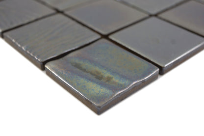 Black Silver Metallica Square Mosaic