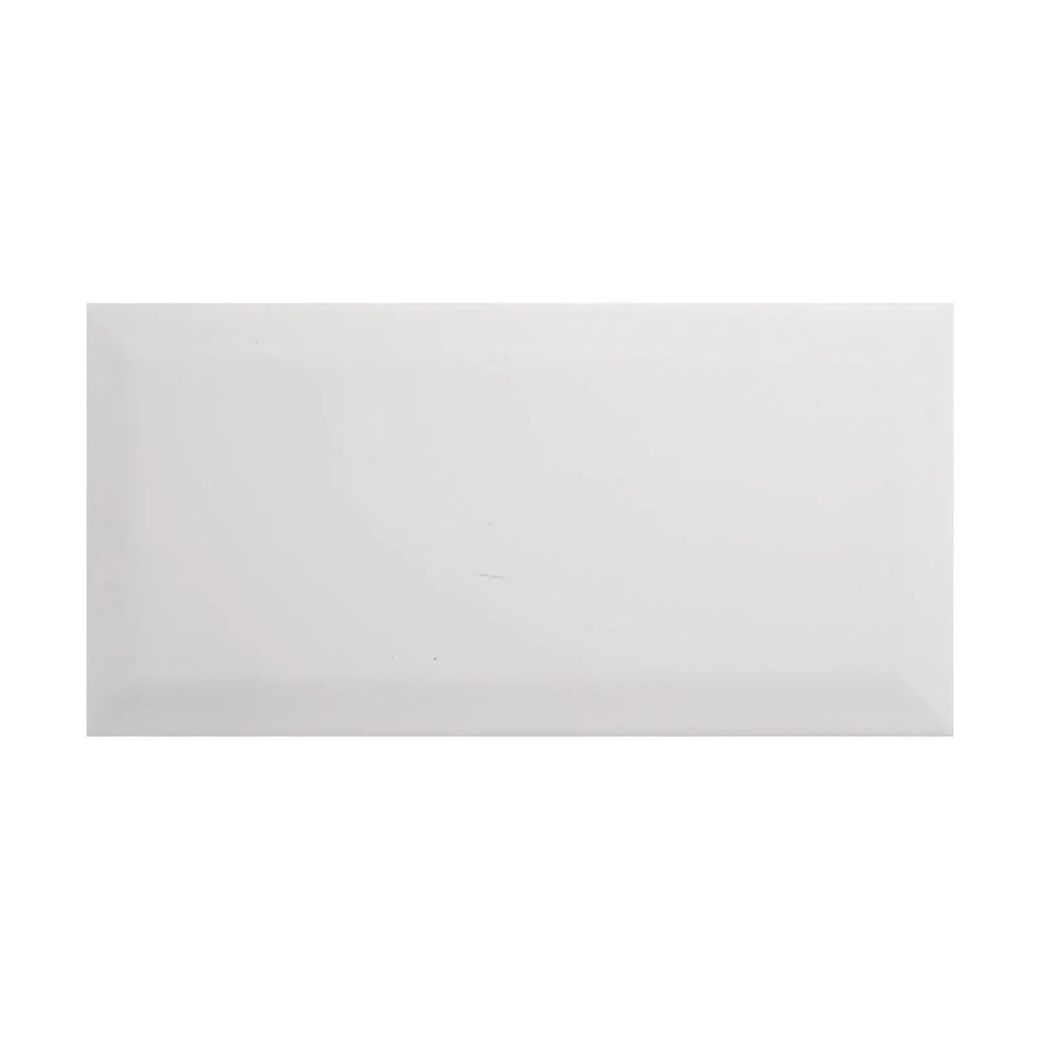 British Ceramic Tile Metro White Bevel Gloss Wall Tile - Luxury Tiles UK