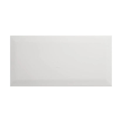 British Ceramic Tile Metro White Bevel Gloss Wall Tile - Luxury Tiles UK