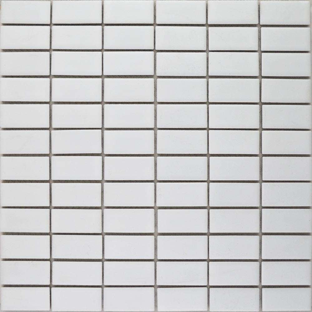 Juliette White Mosaic Brick Tiles 30x30cm - Luxury Tiles UK