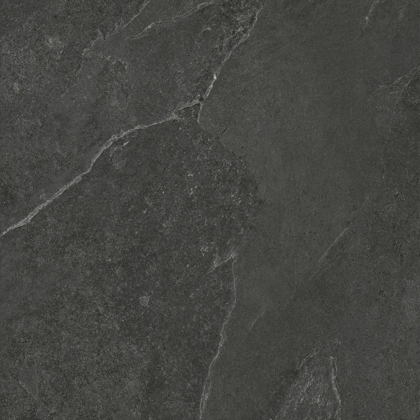 Black Riven Slate Tile 600x600 - Luxury Tiles UK