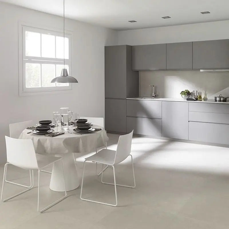 Light Grey Semi Polished 800 x 800 mm tile - Luxury Tiles UK