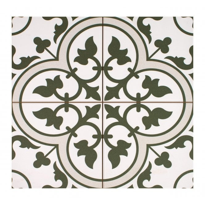 Cambridge Olive Green Wall & Floor Tile 450x450 mm - Luxury Tiles UK