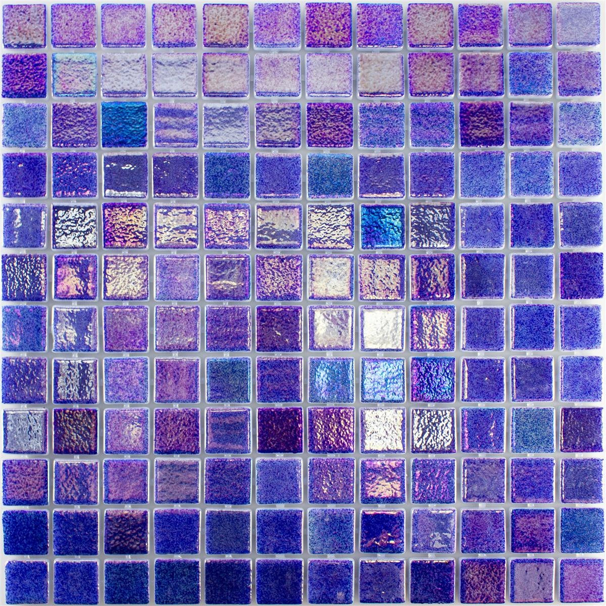 Glass Swimming Pool Mosaic | McNeal Lilac 316x316mm - Luxury Tiles UK