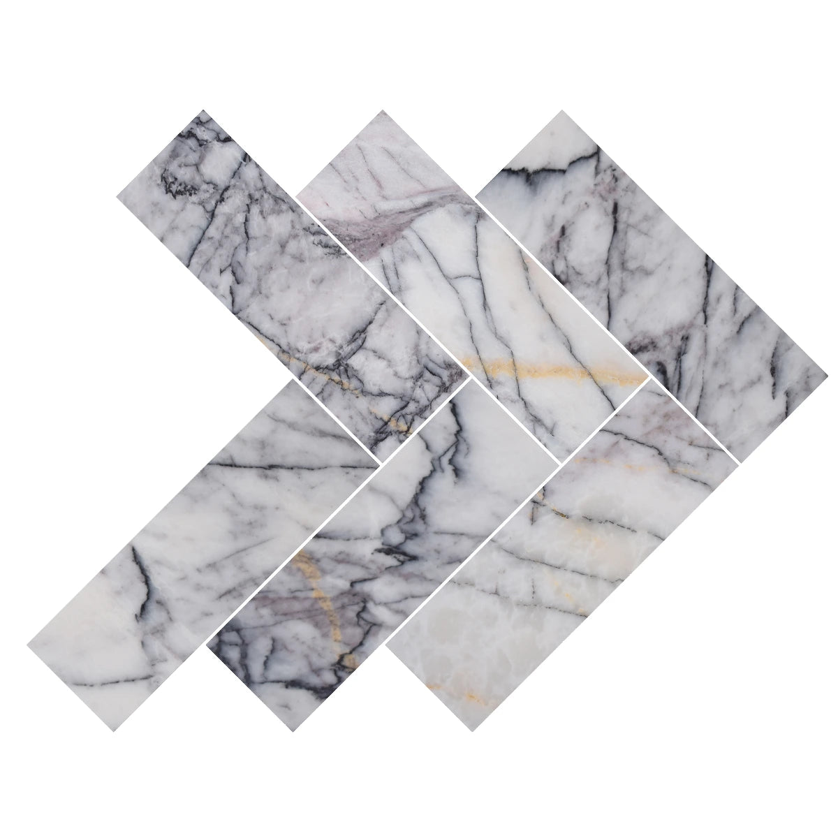 Palladio Herringbone Marble Collection - Polished - Luxury Tiles UK
