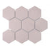 Hex Lilac Mosaic Sheet Luxury Tiles