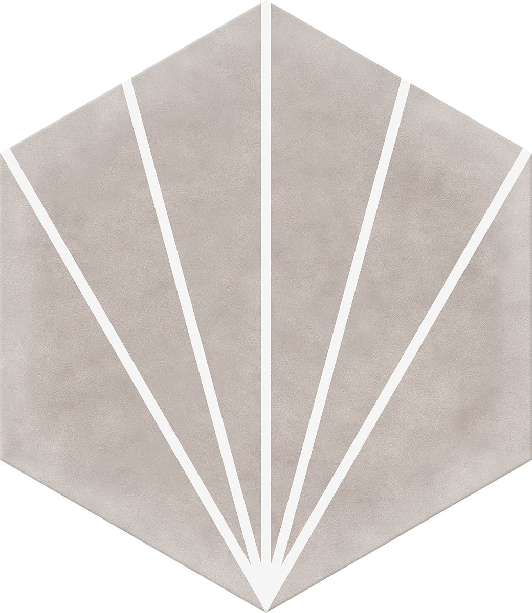 Lily Pad Beige Hexagon Floor and wall Tile - Luxury Tiles UK