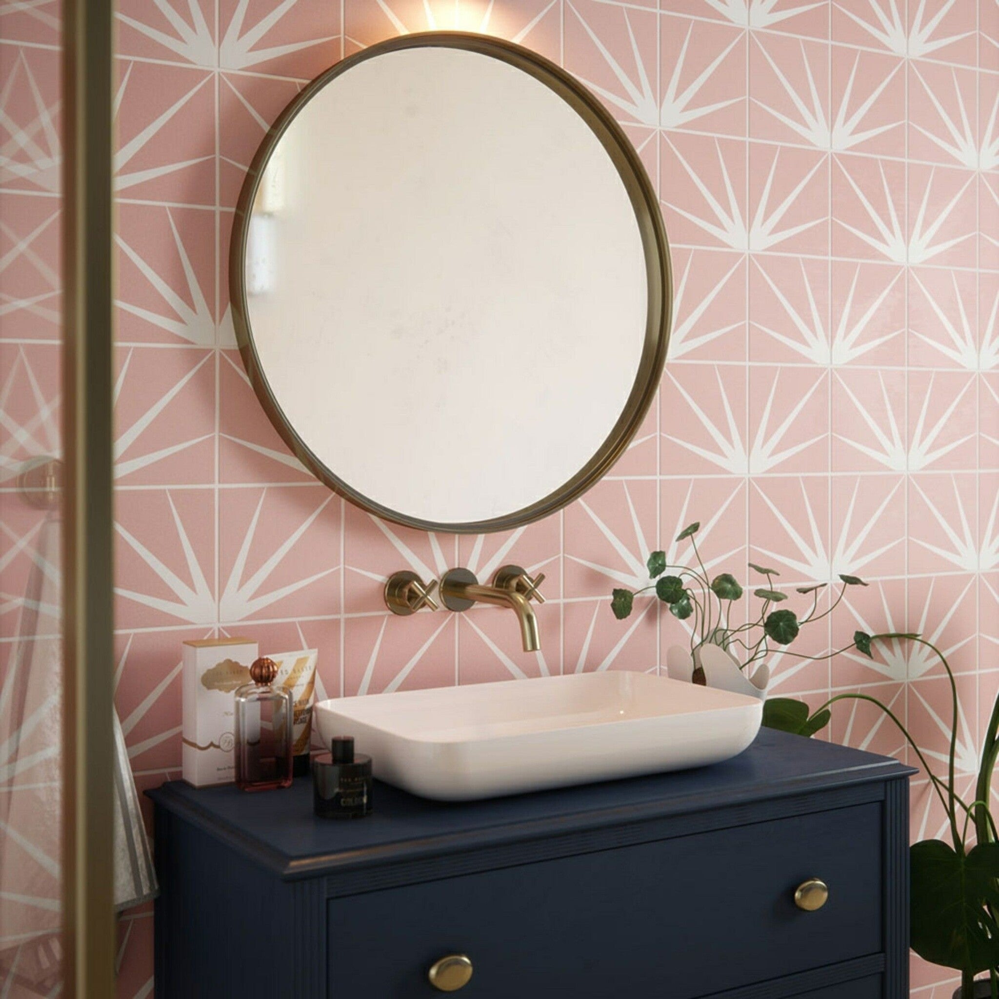 Lily Blush Pink Floor and Wall Tile - Luxury Tiles UK