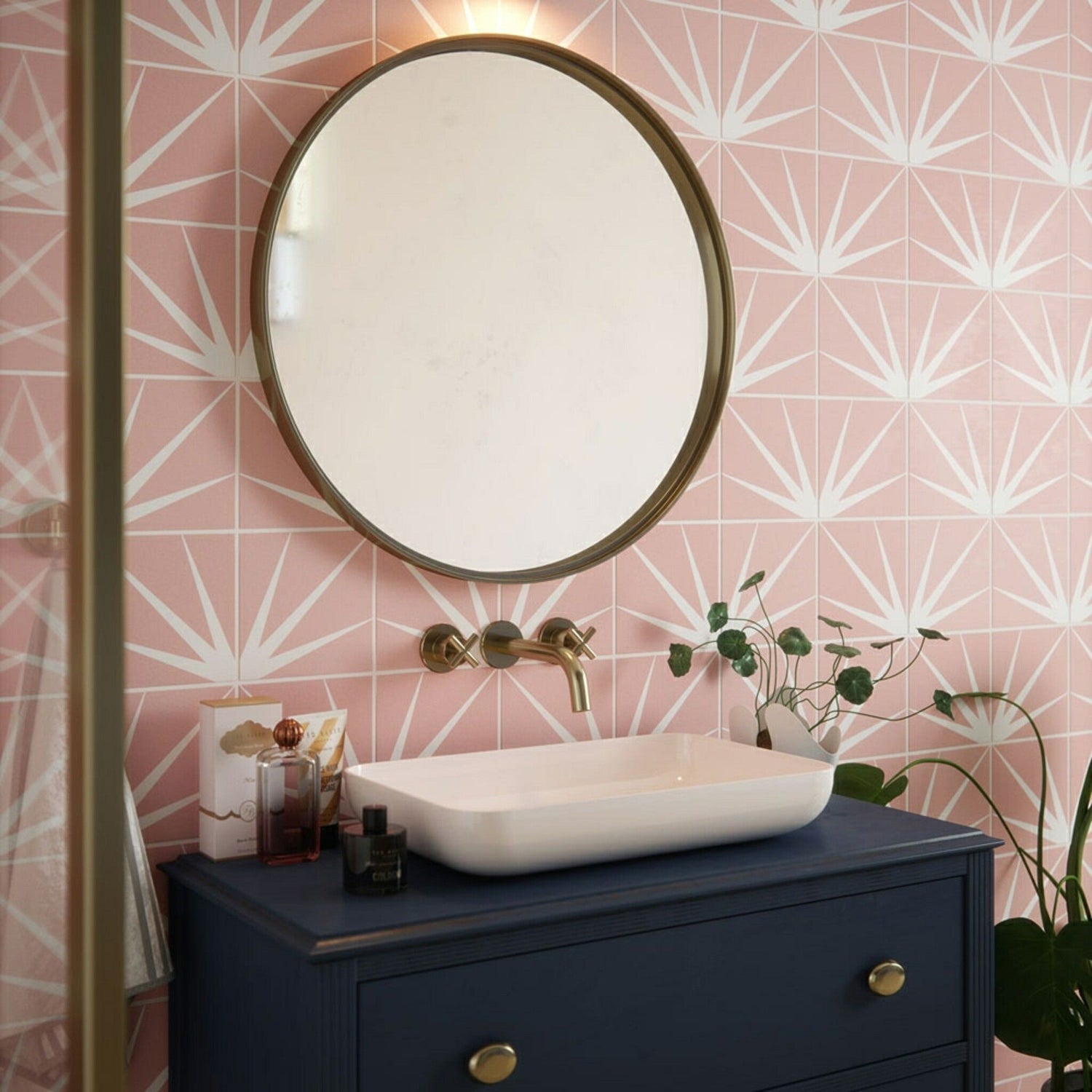 Lily Blush Pink Floor and Wall Tile