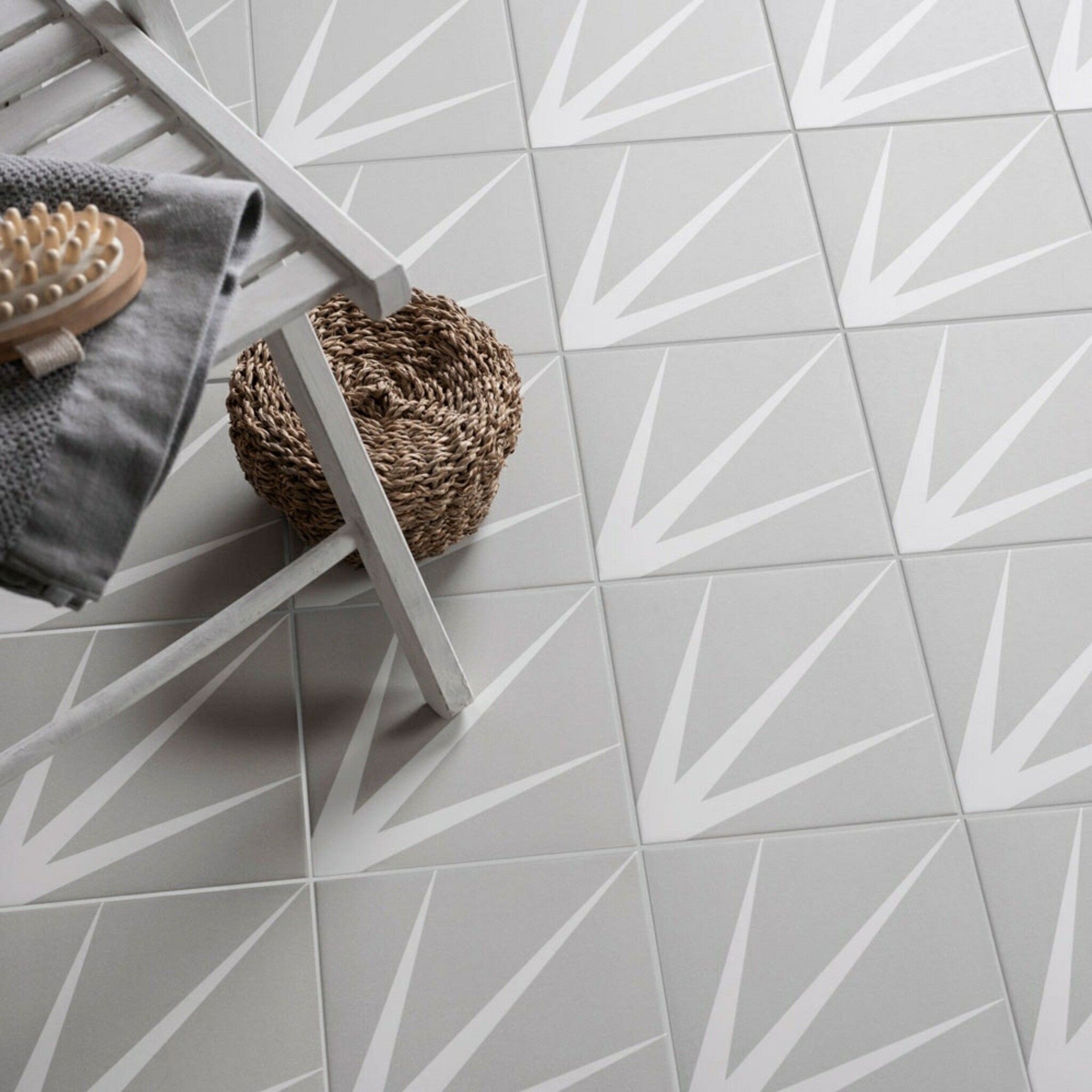 Lily Grey Porcelain Floor and Wall Tile - Luxury Tiles UK