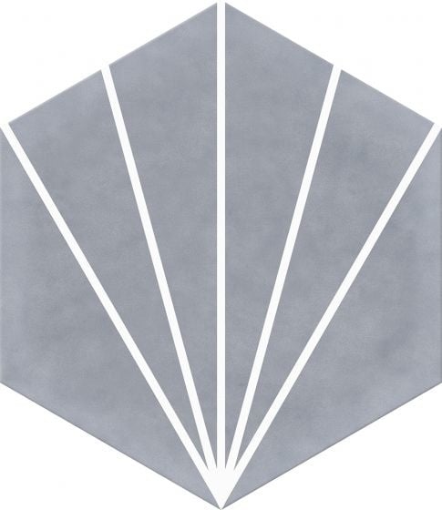 Lily Pad Grey Hexagon Floor and Wall Tile - Luxury Tiles UK