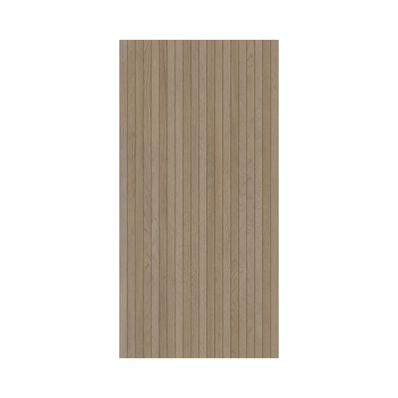Cottage Natural Oak Slat Wood Effect Rectified Ceramic Wall Tile - 1200mm x 600mm - Luxury Tiles UK