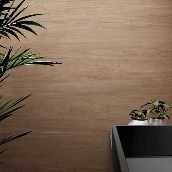 Cottage Natural Oak Wood Effect Rectified Porcelain Floor Tile – 1200mm x 200mm - Luxury Tiles UK