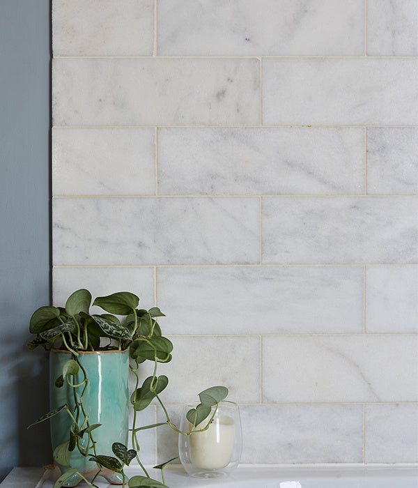 Long Island Marble Brick Honed Finish Tile - Luxury Tiles UK