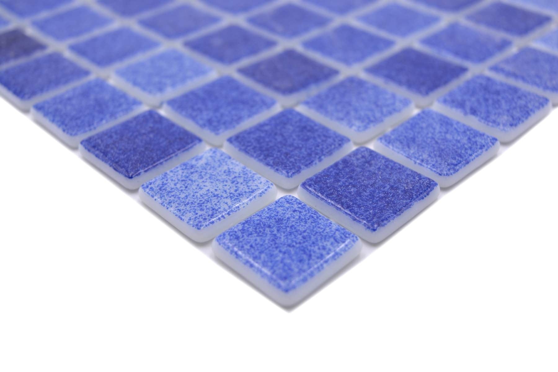 Mediterranean Swimming Pool Blue Mix Mosaic Glass Tile