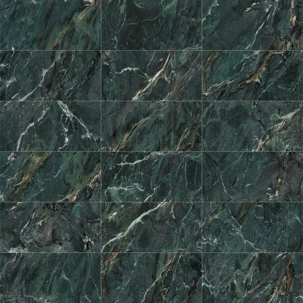 Raven Green Marble Effect Tile 600x1200mm - Luxury Tiles UK