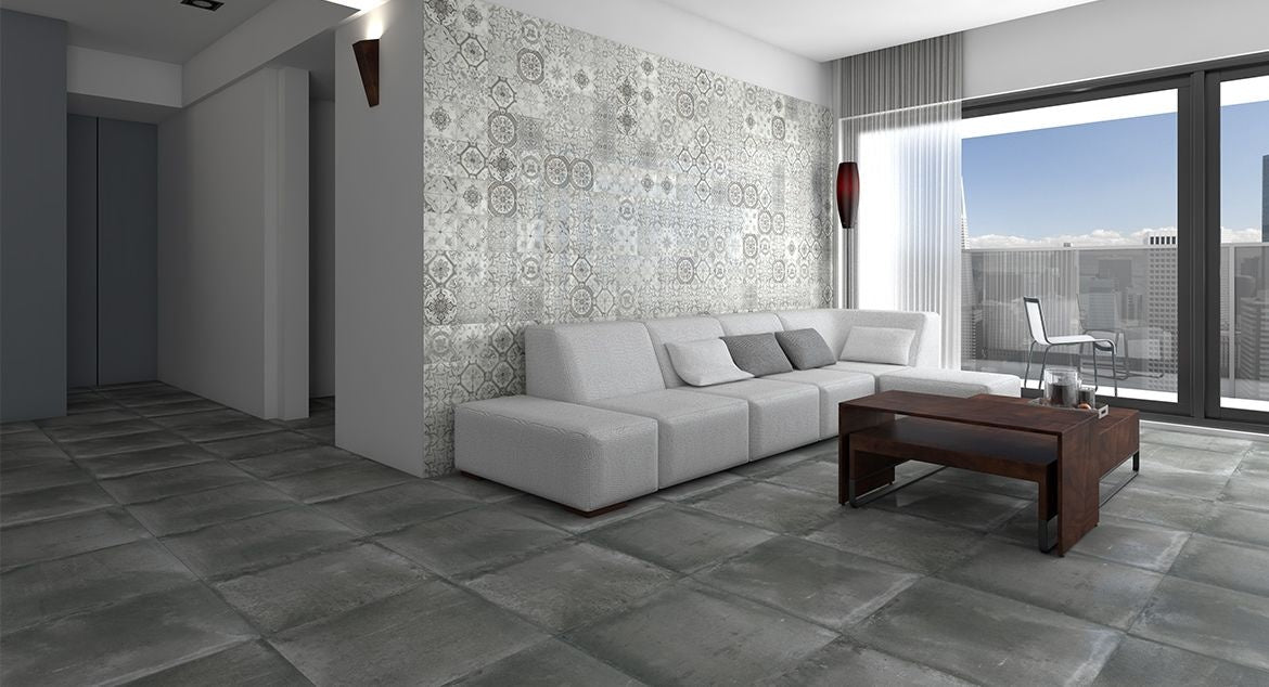 Retro Moroccan Tiles wall and floor 200 x 200 mm tile - Luxury Tiles UK