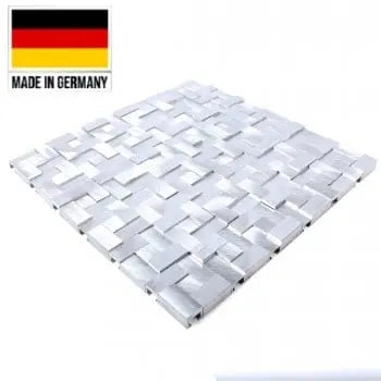 Mosaic and  Aluminium Silver Star 3D Tile 27cmx27cm Luxury Tiles