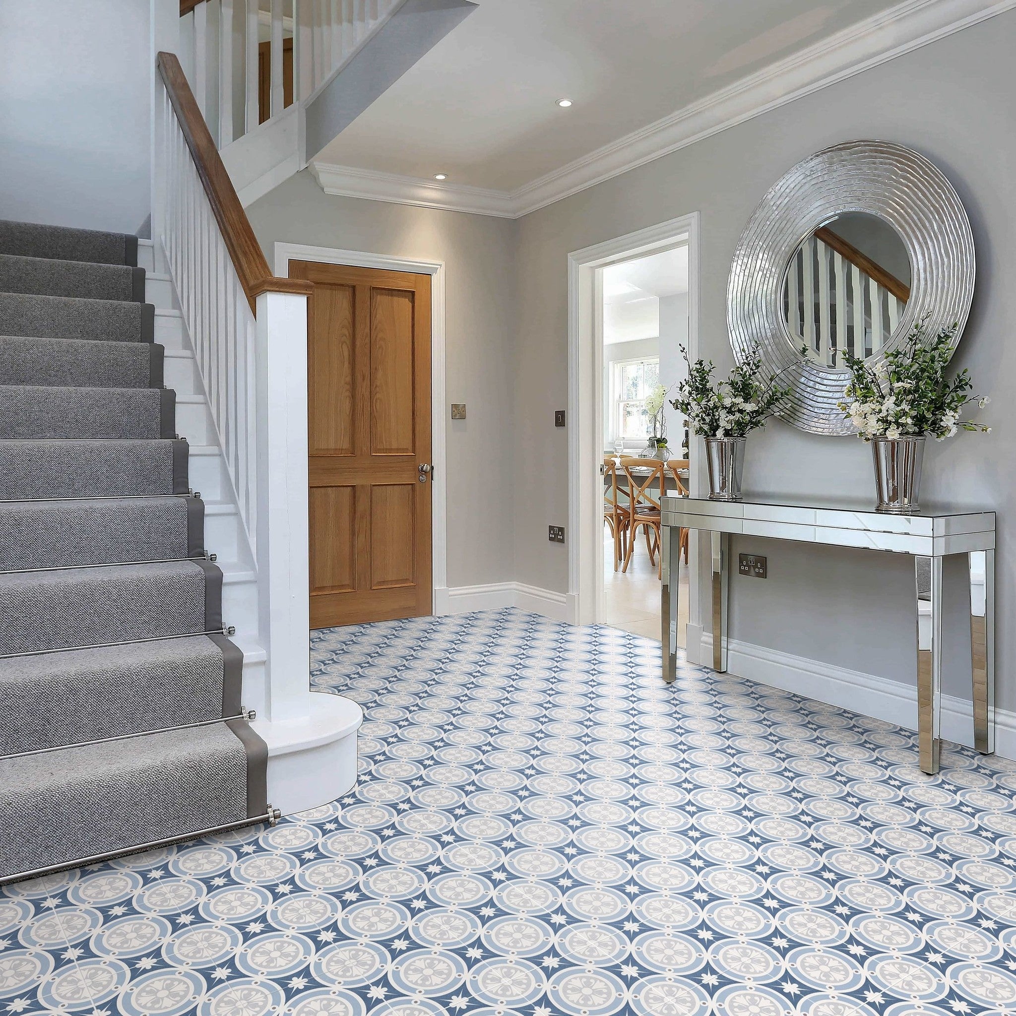 Marble Arch Marina Blue 450x450mm Floor & Wall Tile - Luxury Tiles UK