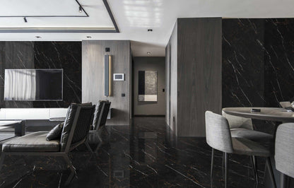 Marquina Polished Porcelain Wall and Floor Tile 120x60cm