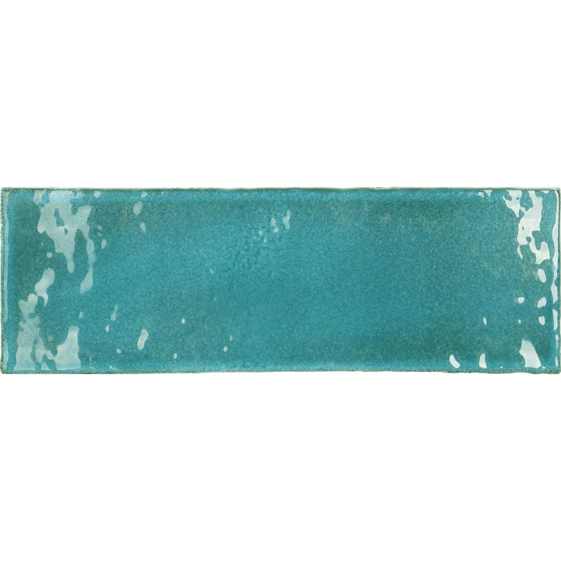 Mermaid Marine Blue Brick Tile 7.5x23cm - Luxury Tiles UK