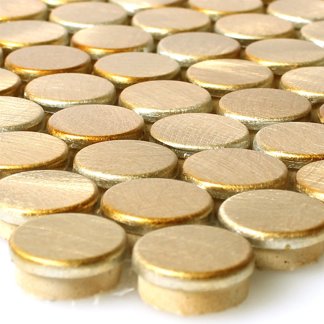 button gold mosaic