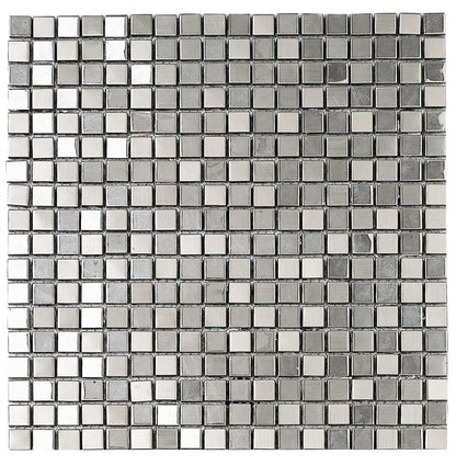 Dune Metallic Silver D940 Mosaic Tile 30x30cm Dune