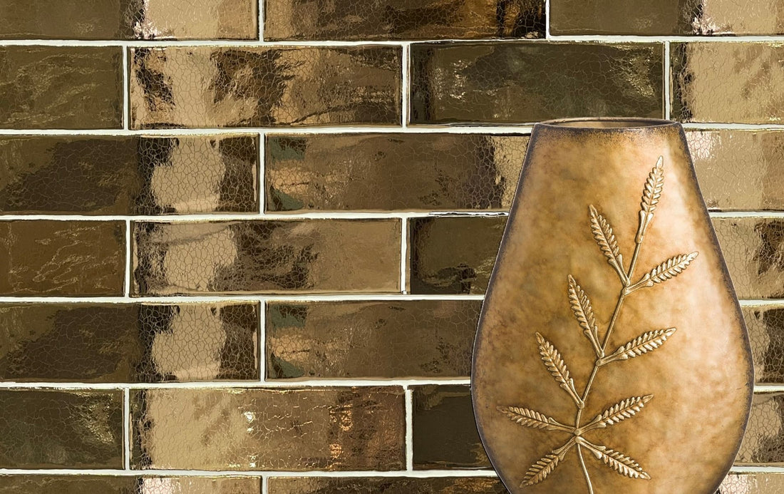 Mischa Gold Vintage Metro Wall Tiles 25x5 cm