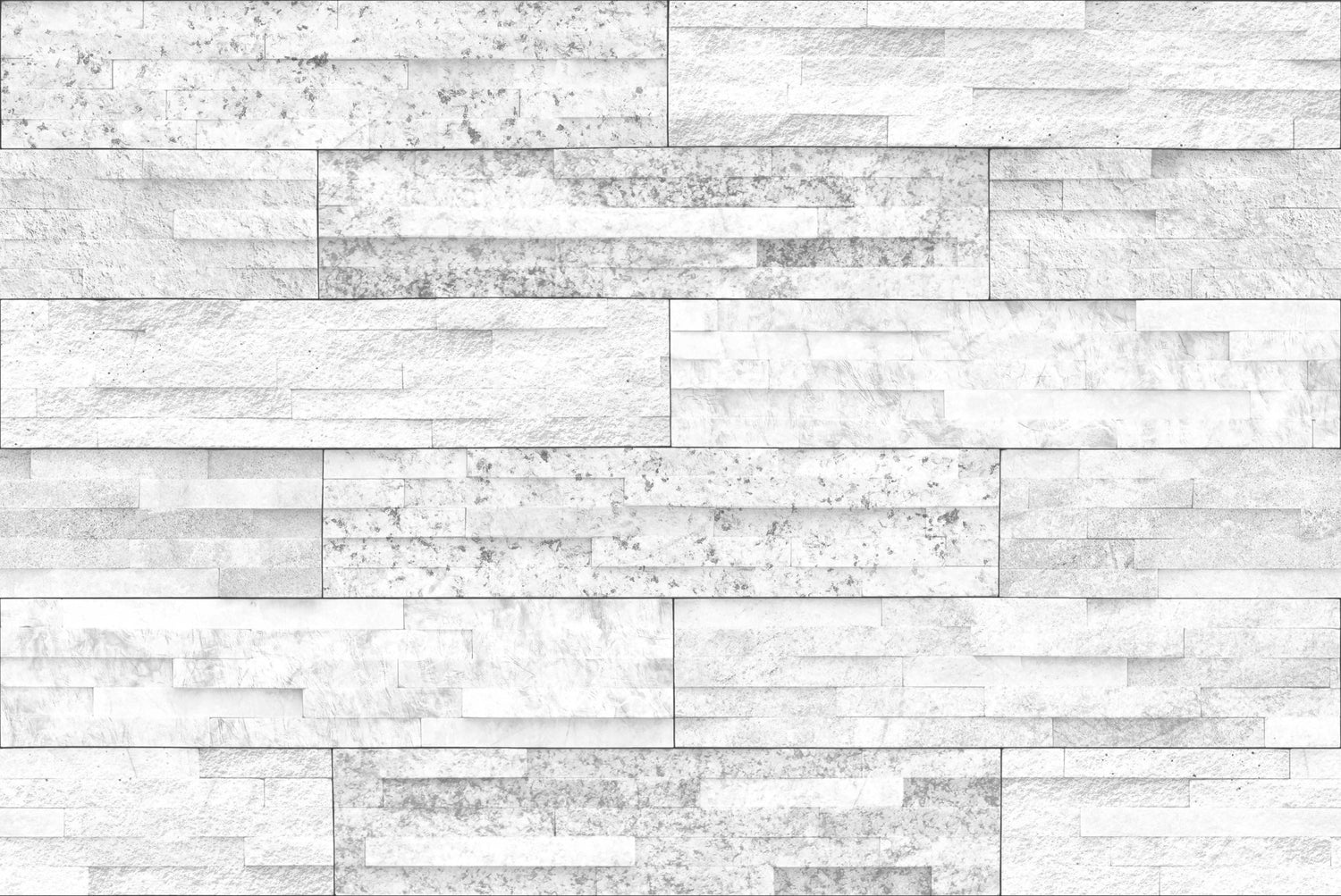 White Moon Stone Wave Split Face Wall Tile 300x450 mm