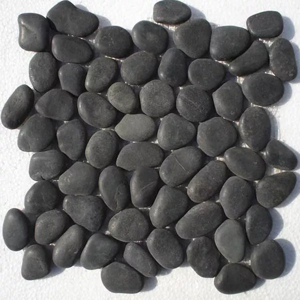 Mosaic Tiles Pebble Black - Luxury Tiles UK